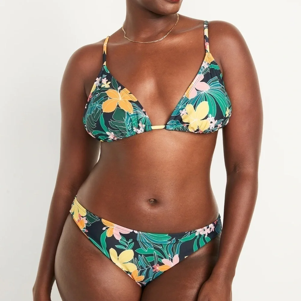 NWT! Tropic Thunder 2pc String Bikini Swim Top & Matching Bottom - Size XL🌻